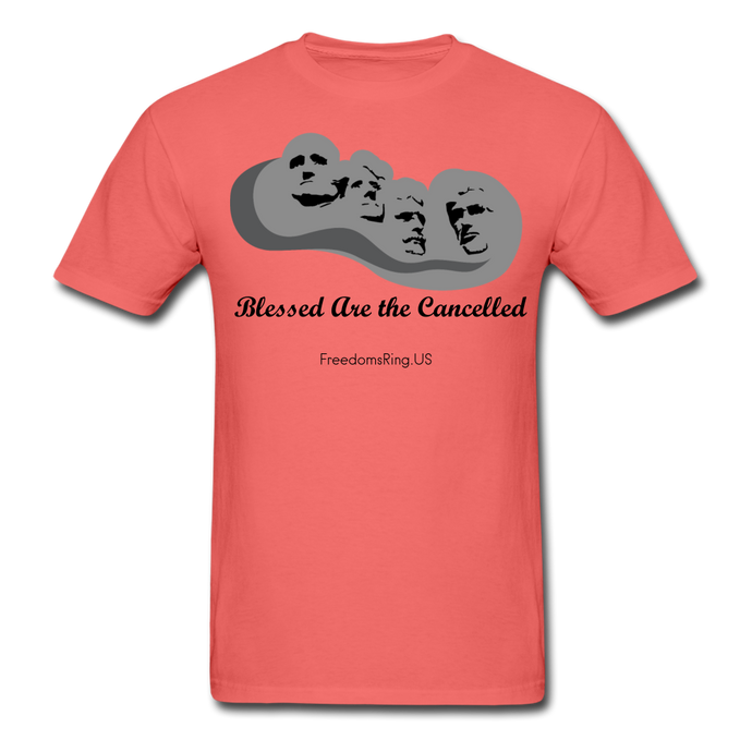 BLESSED ARE THE CANCELLED - Unisex ComfortWash Garment Dyed T-Shirt - coral