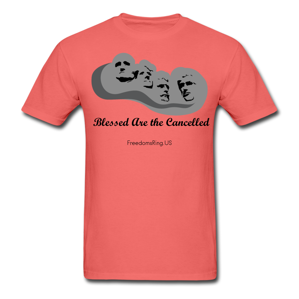 BLESSED ARE THE CANCELLED - Unisex ComfortWash Garment Dyed T-Shirt - coral