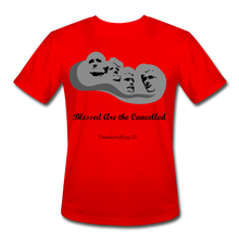 Load image into Gallery viewer, BLESSED ARE THE CANCELLED - Men’s Moisture Wicking Performance T-Shirt - red
