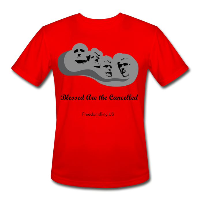 BLESSED ARE THE CANCELLED - Men’s Moisture Wicking Performance T-Shirt - red