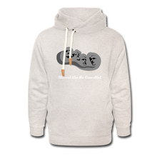 Load image into Gallery viewer, BLESSED ARE THE CANCELLED - Shawl Collar Hoodie - heather oatmeal
