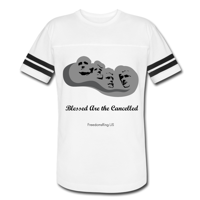 BLESSED ARE THE CANCELLED - Vintage Sport T-Shirt - white/black