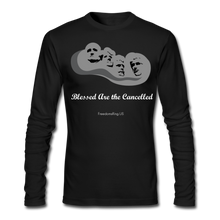 Load image into Gallery viewer, BLESSED ARE THE CANCELLED - Men&#39;s Long Sleeve T-Shirt by Next Level - black
