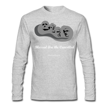 Load image into Gallery viewer, BLESSED ARE THE CANCELLED - Men&#39;s Long Sleeve T-Shirt by Next Level - heather gray
