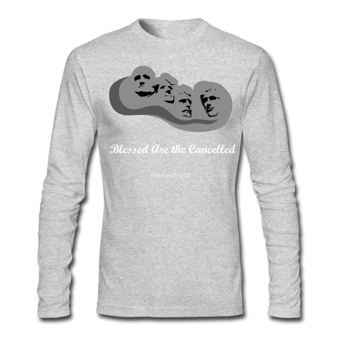 BLESSED ARE THE CANCELLED - Men's Long Sleeve T-Shirt by Next Level - heather gray