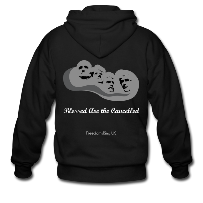 BLESSED ARE THE CANCELLED - Men's Zip Hoodie - black