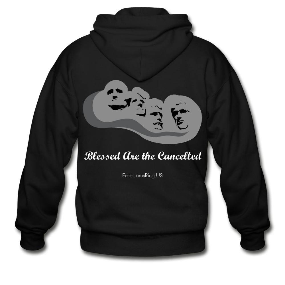 BLESSED ARE THE CANCELLED - Gildan Heavy Blend Adult Zip Hoodie - black