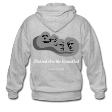 Load image into Gallery viewer, BLESSED ARE THE CANCELLED - Gildan Heavy Blend Adult Zip Hoodie - heather gray
