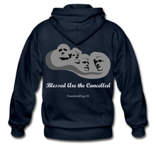 Load image into Gallery viewer, BLESSED ARE THE CANCELLED - Gildan Heavy Blend Adult Zip Hoodie - navy
