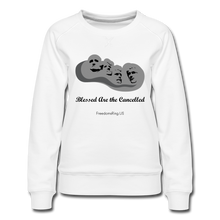 Load image into Gallery viewer, BLESSED ARE THE CANCELLED - Women’s Premium Sweatshirt - white
