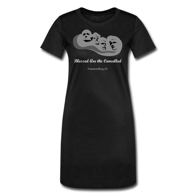 BLESSED ARE THE CANCELLED - Women's T-Shirt Dress - black