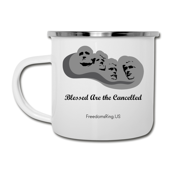 BLESSED ARE THE CANCELLED - Camper Mug - white