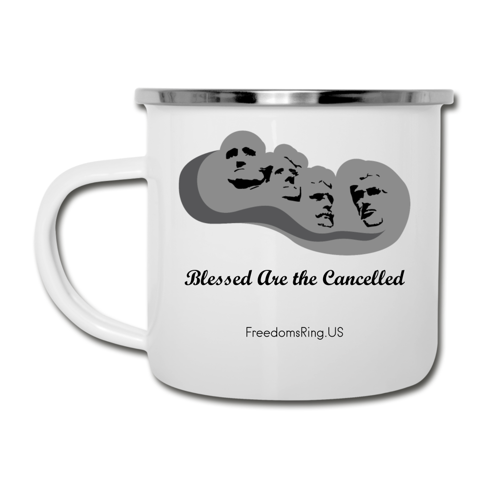 BLESSED ARE THE CANCELLED - Camper Mug - white