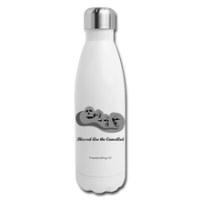 Load image into Gallery viewer, BLESSED ARE THE CANCELLED - Insulated Stainless Steel Water Bottle - white
