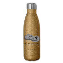 Load image into Gallery viewer, BLESSED ARE THE CANCELLED - Insulated Stainless Steel Water Bottle - gold glitter
