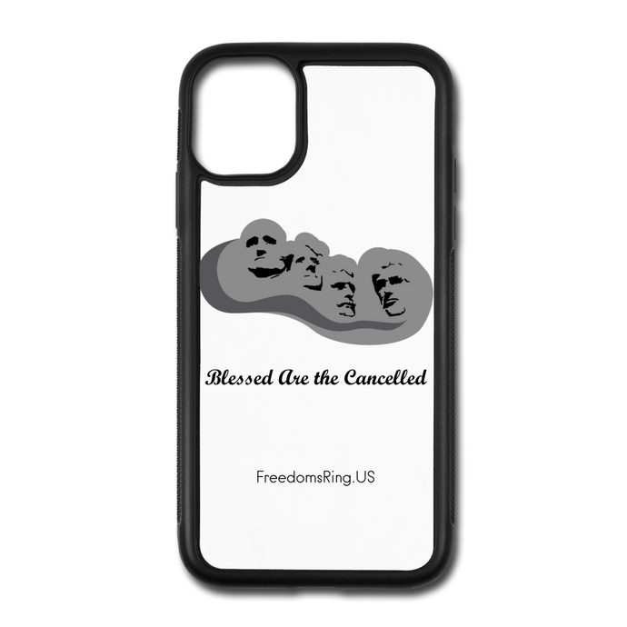 BLESSED ARE THE CANCELLED - iPhone 11 Case - white/black