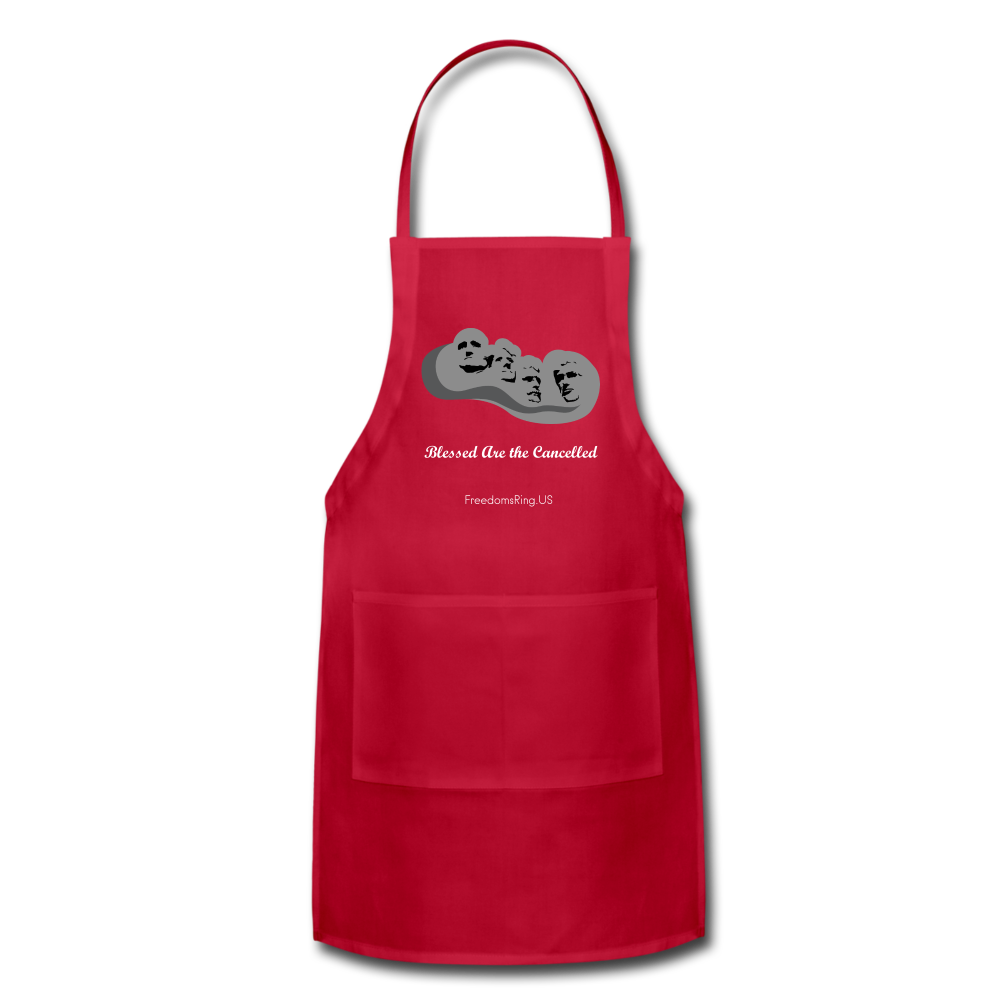 BLESSED ARE THE CANCELLED - Adjustable Apron - red