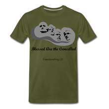 Load image into Gallery viewer, BLESSED ARE THE CANCELLED - Men&#39;s Premium T-Shirt - olive green
