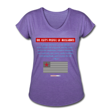 Load image into Gallery viewer, BLESSED ARE THE CANCELLED - Women&#39;s Tri-Blend V-Neck T-Shirt - purple heather
