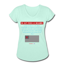 Load image into Gallery viewer, BLESSED ARE THE CANCELLED - Women&#39;s Tri-Blend V-Neck T-Shirt - mint
