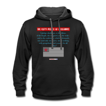 Load image into Gallery viewer, THE LEFT&#39;S PLEDGE OF ALLEGIANCE - Contrast Hoodie - black/asphalt
