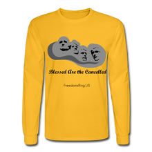 Load image into Gallery viewer, BLESSED ARE THE CANCELLED - Men&#39;s Long Sleeve T-Shirt - gold
