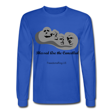 Load image into Gallery viewer, BLESSED ARE THE CANCELLED - Men&#39;s Long Sleeve T-Shirt - royal blue
