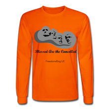 Load image into Gallery viewer, BLESSED ARE THE CANCELLED - Men&#39;s Long Sleeve T-Shirt - orange
