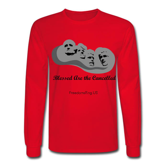 BLESSED ARE THE CANCELLED - Men's Long Sleeve T-Shirt - red