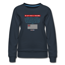 Load image into Gallery viewer, THE LEFT&#39;S PLEDGE OF ALLEGIANCE - Women’s Premium Sweatshirt - navy
