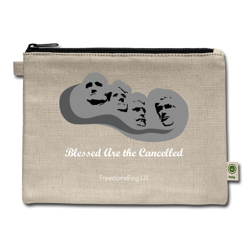 BLESSED ARE THE CANCELLED - Carry All Pouch - natural