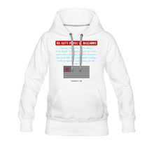 Load image into Gallery viewer, THE LEFT&#39;S PLEDGE OF ALLEGIANCE - Women’s Premium Hoodie - white
