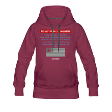 Load image into Gallery viewer, THE LEFT&#39;S PLEDGE OF ALLEGIANCE - Women’s Premium Hoodie - burgundy
