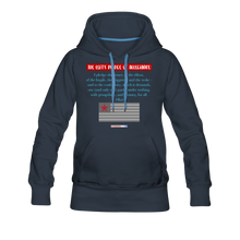 Load image into Gallery viewer, THE LEFT&#39;S PLEDGE OF ALLEGIANCE - Women’s Premium Hoodie - navy
