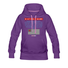 Load image into Gallery viewer, THE LEFT&#39;S PLEDGE OF ALLEGIANCE - Women’s Premium Hoodie - purple
