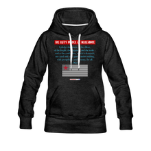 Load image into Gallery viewer, THE LEFT&#39;S PLEDGE OF ALLEGIANCE - Women’s Premium Hoodie - charcoal gray
