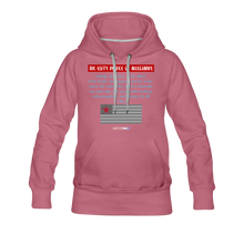 Load image into Gallery viewer, THE LEFT&#39;S PLEDGE OF ALLEGIANCE - Women’s Premium Hoodie - mauve
