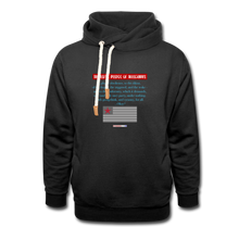 Load image into Gallery viewer, THE LEFT&#39;S PLEDGE OF ALLEGIANCE - Shawl Collar Hoodie - black
