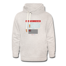 Load image into Gallery viewer, THE LEFT&#39;S PLEDGE OF ALLEGIANCE - Shawl Collar Hoodie - heather oatmeal
