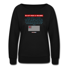 Load image into Gallery viewer, THE LEFT&#39;S PLEDGE OF ALLEGIANCE - Women’s Crewneck Sweatshirt - black
