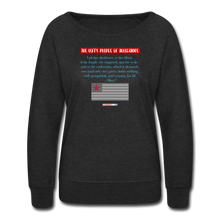 Load image into Gallery viewer, THE LEFT&#39;S PLEDGE OF ALLEGIANCE - Women’s Crewneck Sweatshirt - heather black
