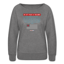 Load image into Gallery viewer, THE LEFT&#39;S PLEDGE OF ALLEGIANCE - Women’s Crewneck Sweatshirt - heather gray
