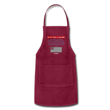 Load image into Gallery viewer, THE LEFT&#39;S PLEDGE OF ALLEGIANCE - Adjustable Apron - burgundy
