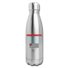 Load image into Gallery viewer, THE LEFT&#39;S PLEDGE OF ALLEGIANCE - Insulated Stainless Steel Water Bottle - silver
