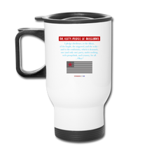 Load image into Gallery viewer, THE LEFT&#39;S PLEDGE OF ALLEGIANCE - Travel Mug - white
