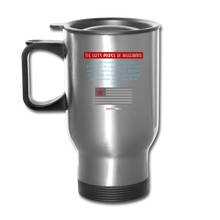 Load image into Gallery viewer, THE LEFT&#39;S PLEDGE OF ALLEGIANCE - Travel Mug - silver
