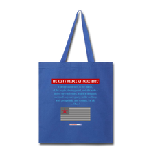 Load image into Gallery viewer, THE LEFT&#39;S PLEDGE OF ALLEGIANCE - Tote Bag - royal blue
