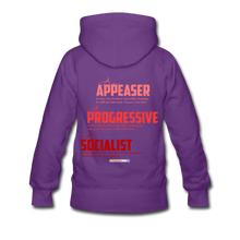 Load image into Gallery viewer, STOP FEEDING THE WOKEDILE! - Two-Sided Printing on Women’s Premium Hoodie - purple
