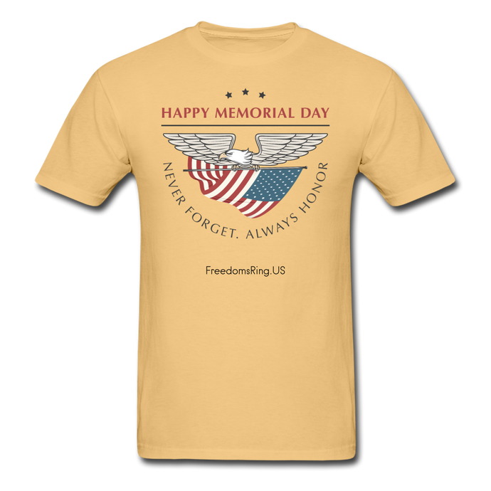 MEMORIAL DAY - Unisex ComfortWash Garment Dyed T-Shirt - light yellow