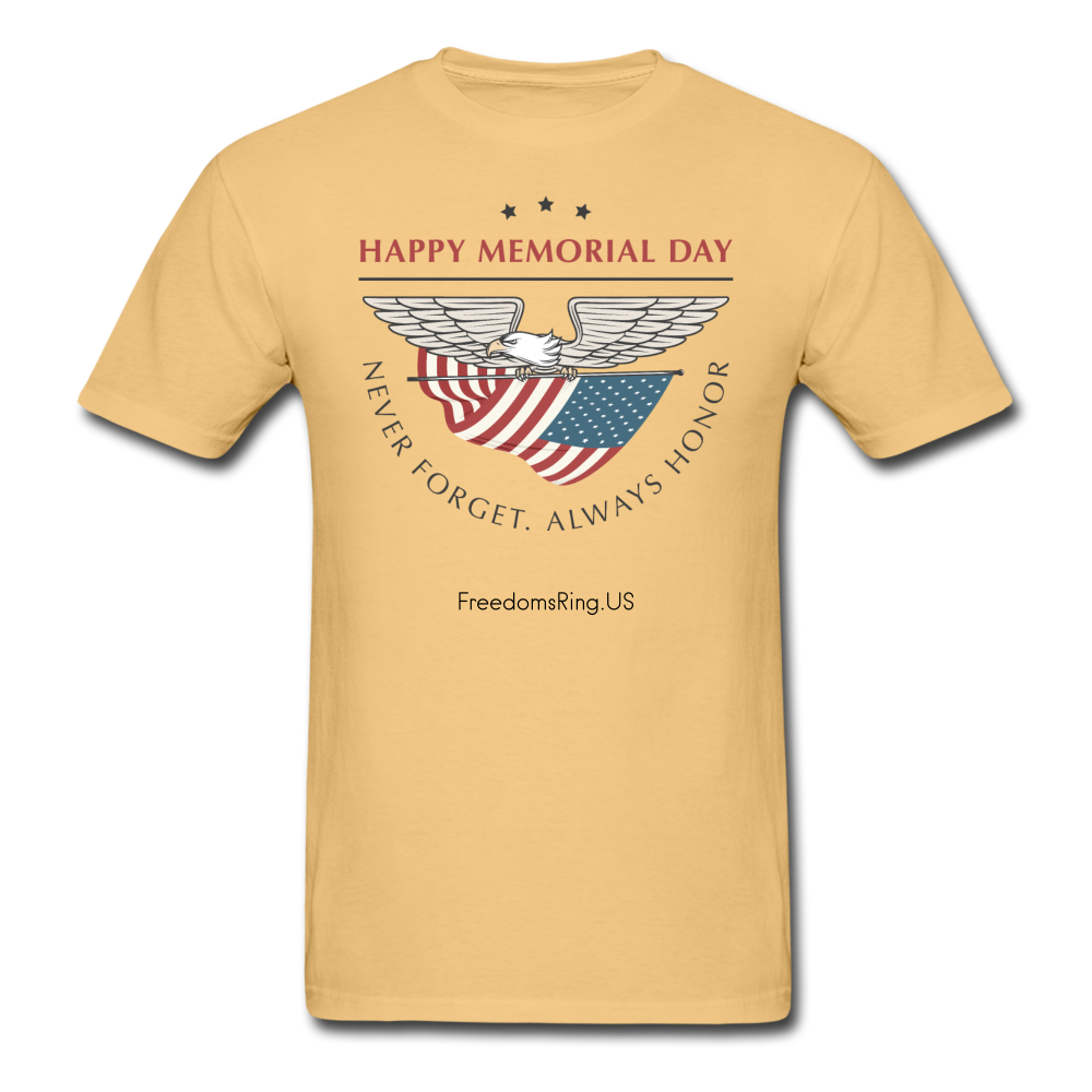 MEMORIAL DAY - Unisex ComfortWash Garment Dyed T-Shirt - light yellow